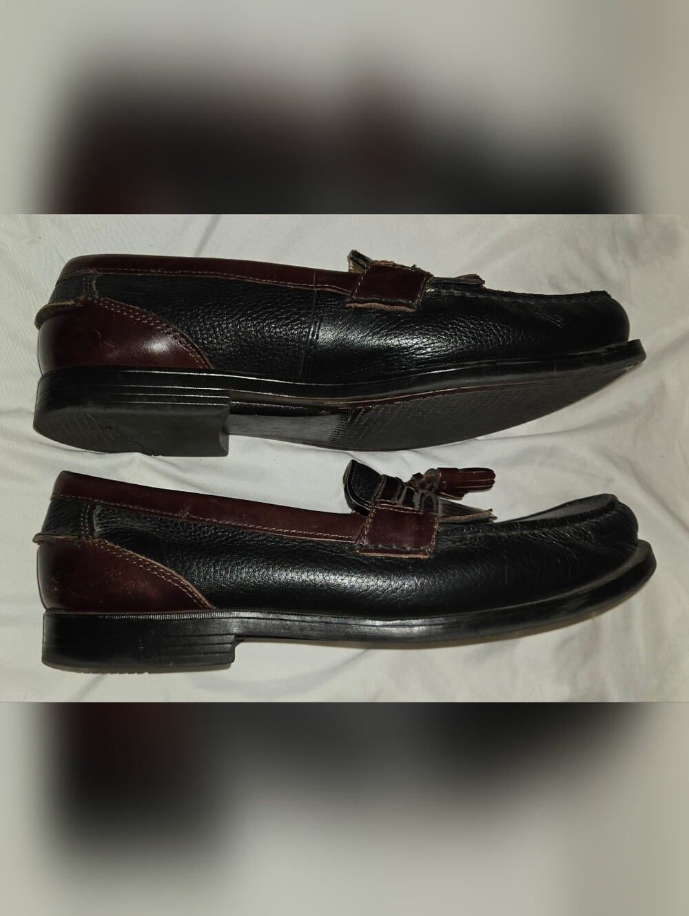 Dockers Black & Brown Tassel Kiltie Loafers Sz 11 - Picture 4 of 10